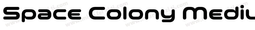 Space Colony Medium字体转换